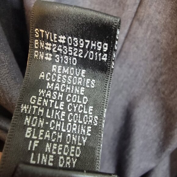 ALYX Classic Little Blue Dress Short Sleeve Career Zipper Up Back Size 16 EUC - Picture 10 of 10